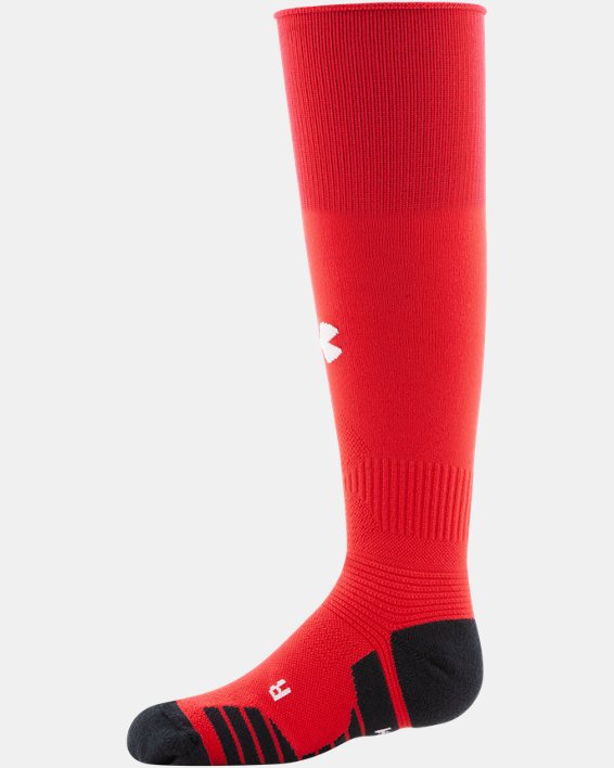 Kids' UA Soccer Over-The-Calf Socks, Red, pdpMainDesktop image number 1